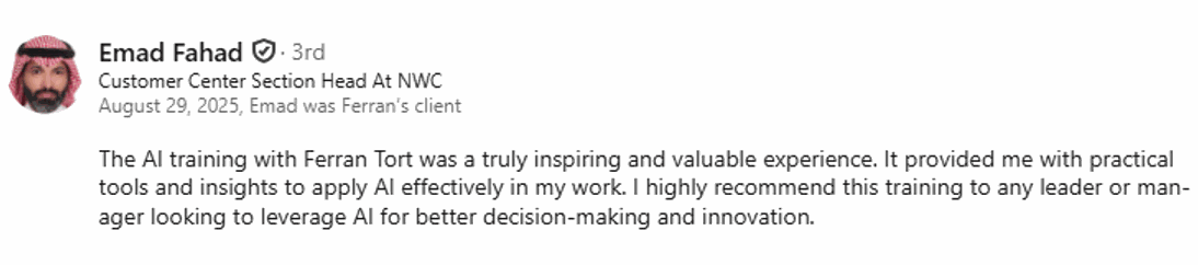 LinkedIn recommendation