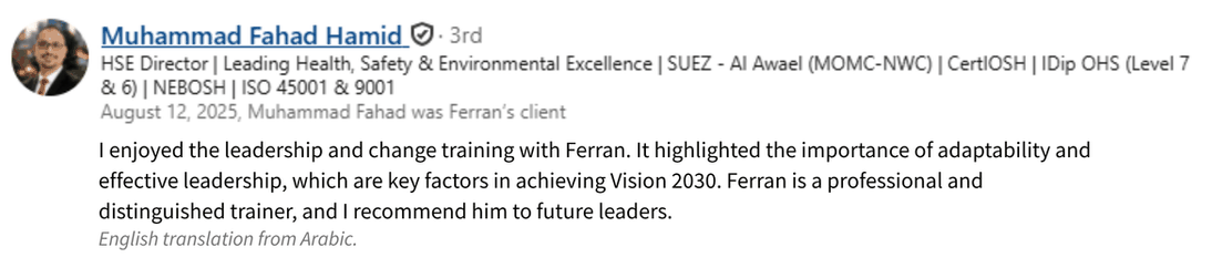 LinkedIn recommendation