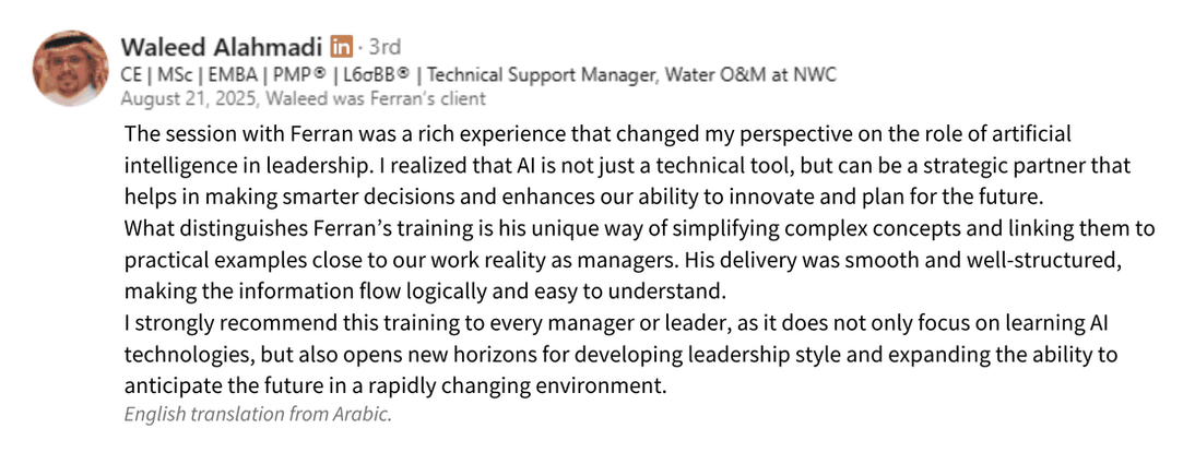 LinkedIn recommendation