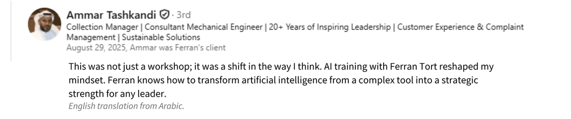 LinkedIn recommendation